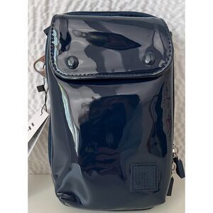 NWT IHKWIP The Patent Everyday Crossbody in Navy Blue